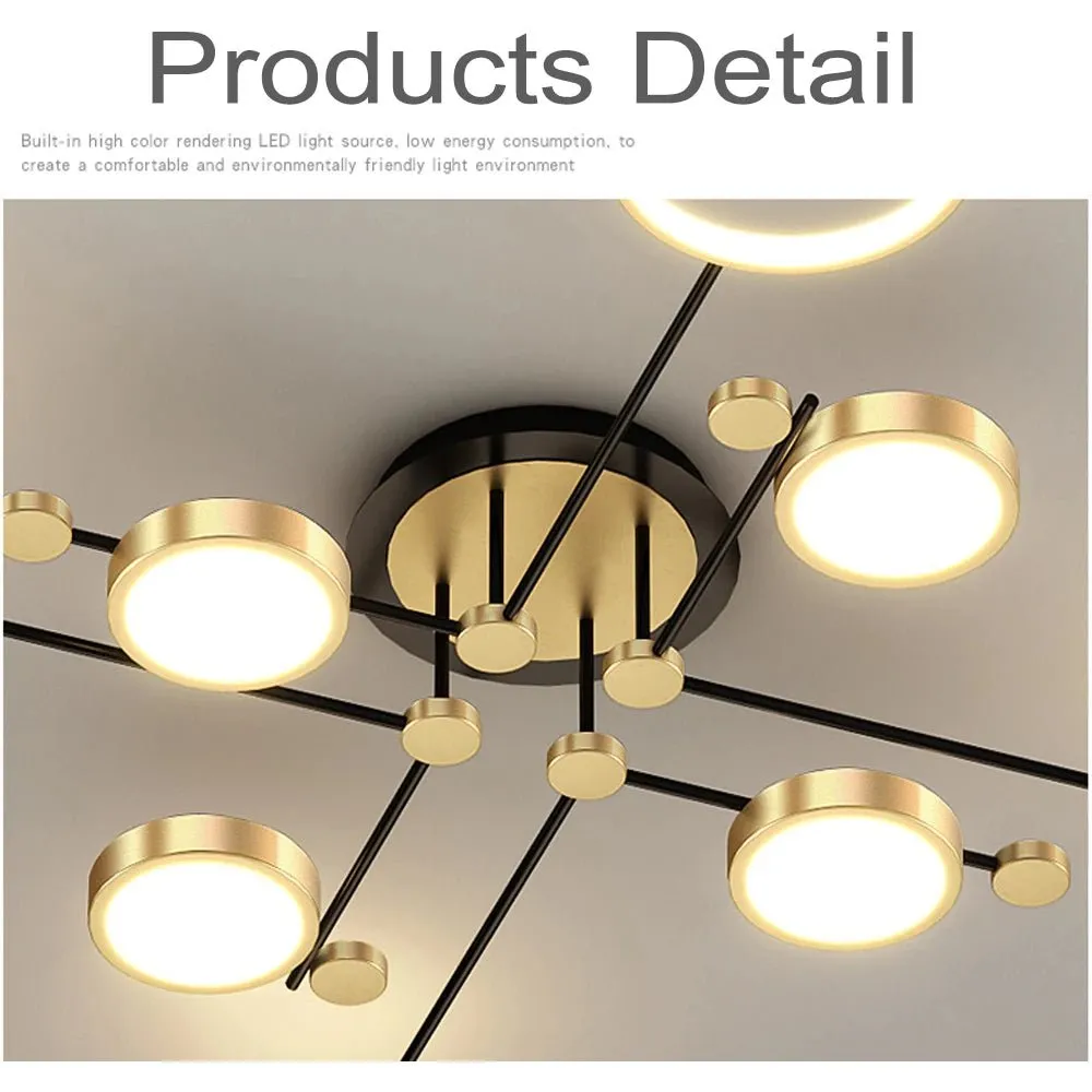 Modern LED Pendant Light With Remote Control