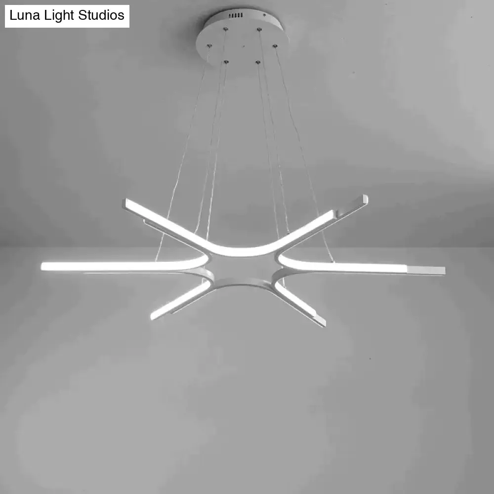 Modern Led Pendant Lights Living Room Restaurant Hang Lamp Aluminum Remote Control Dimming Hanging Lighting Fixture Kitchen Lamp