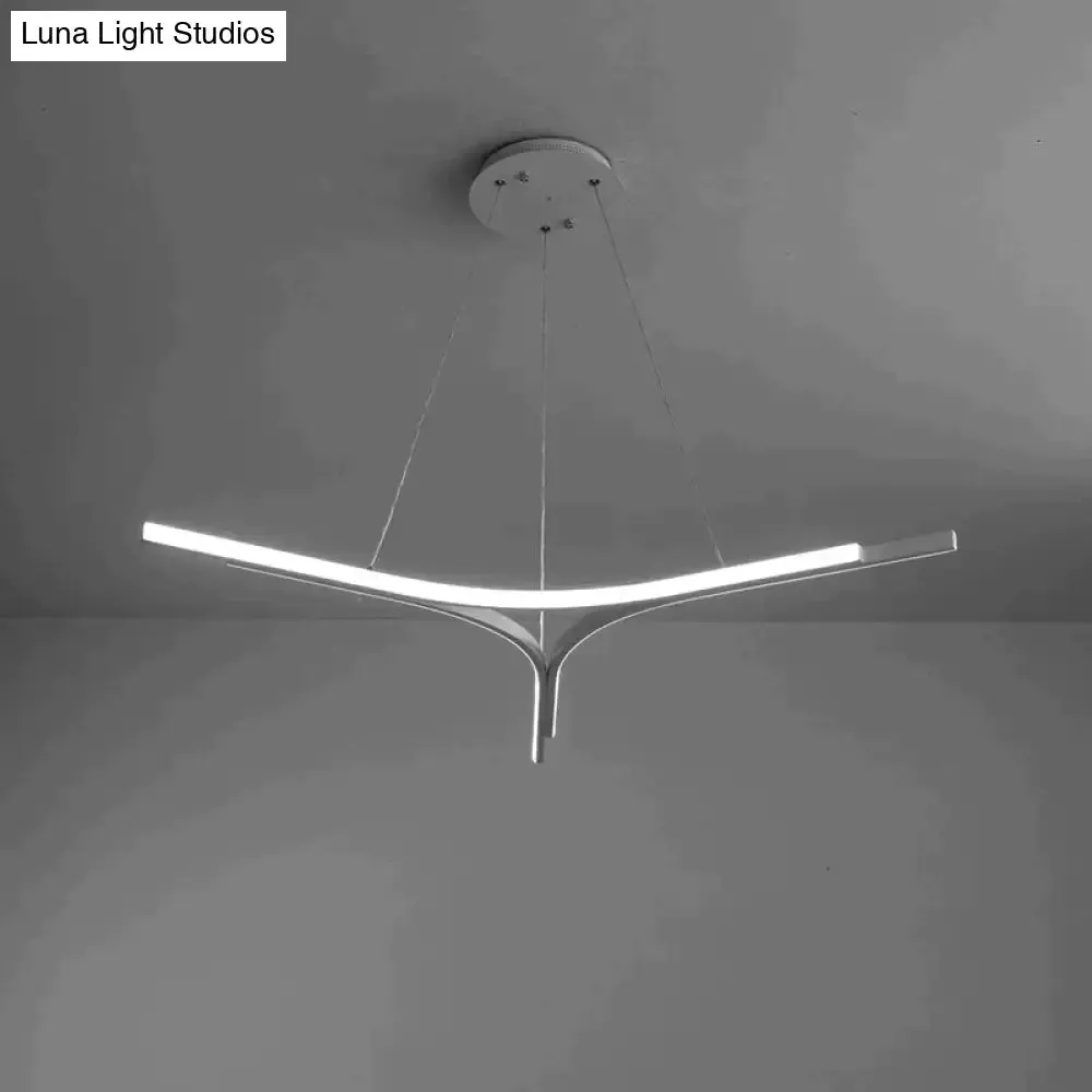 Modern Led Pendant Lights Living Room Restaurant Hang Lamp Aluminum Remote Control Dimming Hanging Lighting Fixture Kitchen Lamp