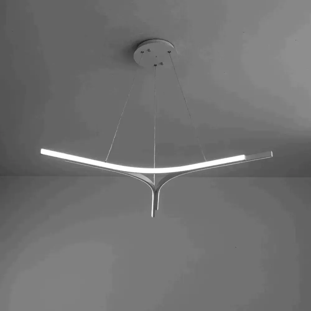 Modern Led Pendant Lights Living Room Restaurant Hang Lamp Aluminum Remote Control Dimming Hanging Lighting Fixture Kitchen Lamp