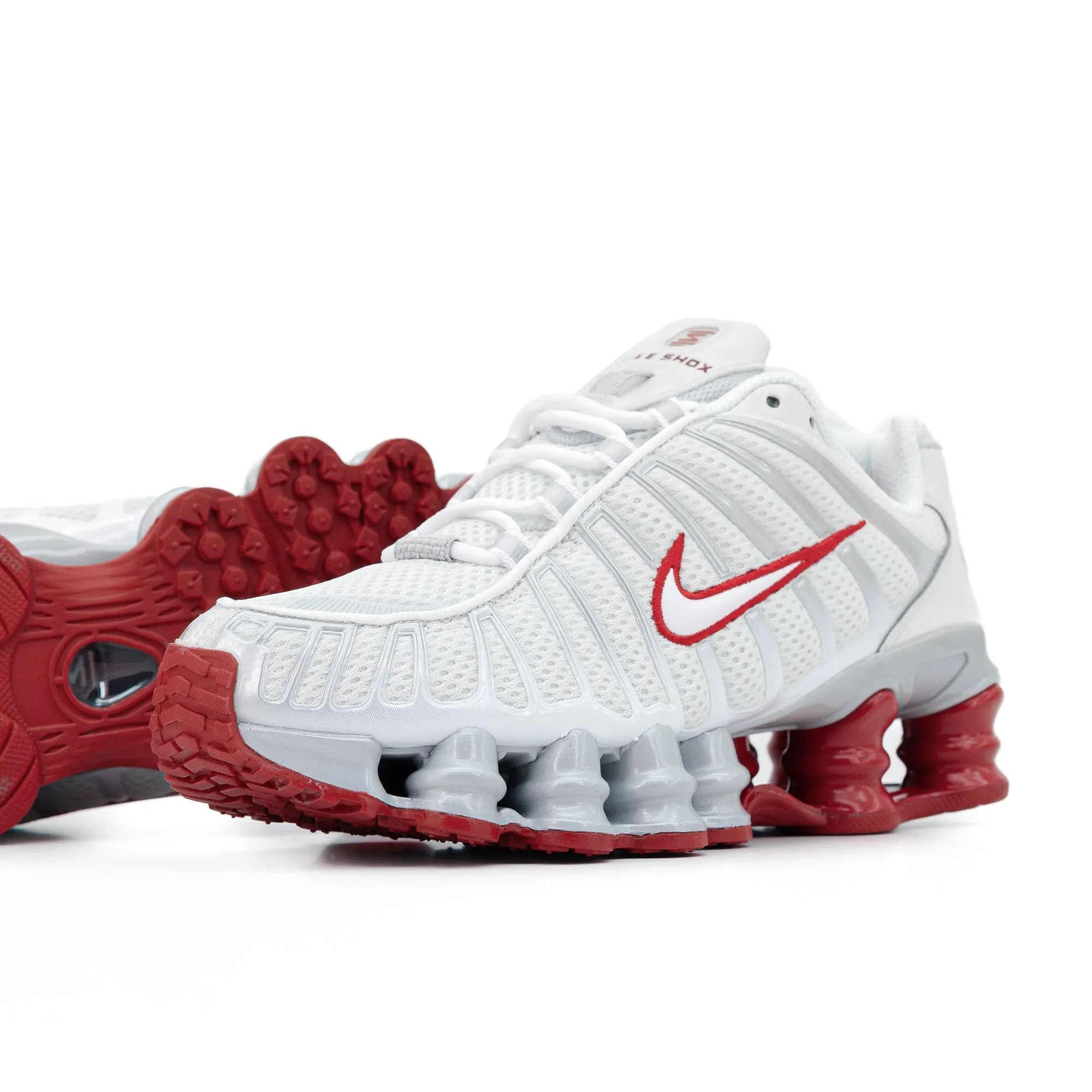 Nike Women's Shox TL "Platinum Tint/Gym Red" FZ4344-001