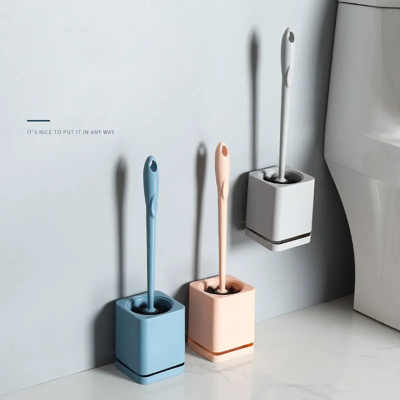 No-Drill Wall-Mounted Long Handle Toilet Brush, HG0126