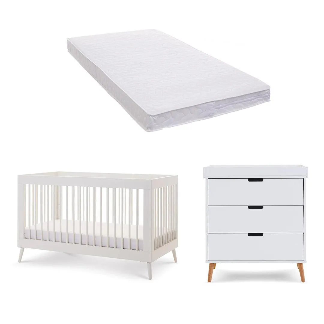 Obaby Maya 2 Piece Room Set - Nordic White