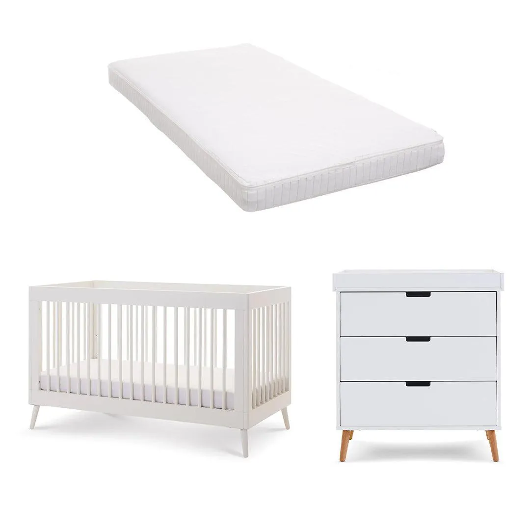 Obaby Maya 2 Piece Room Set - Nordic White