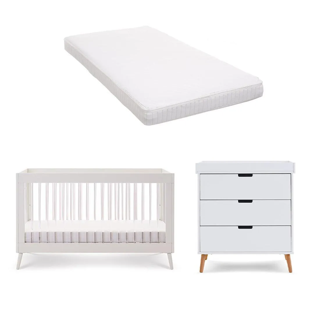 Obaby Maya 2 Piece Room Set - White   Acrylic