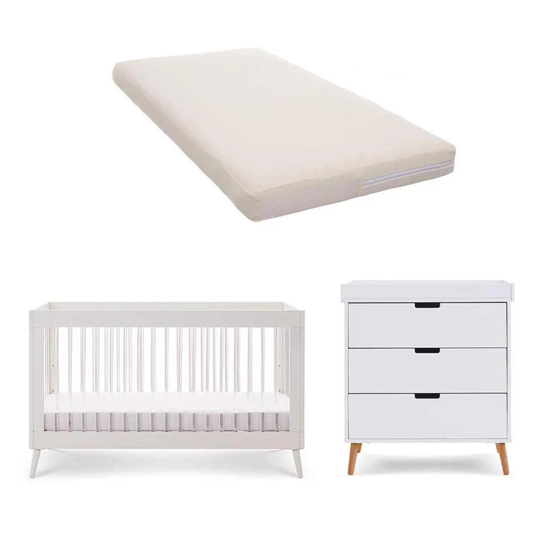 Obaby Maya 2 Piece Room Set - White   Acrylic