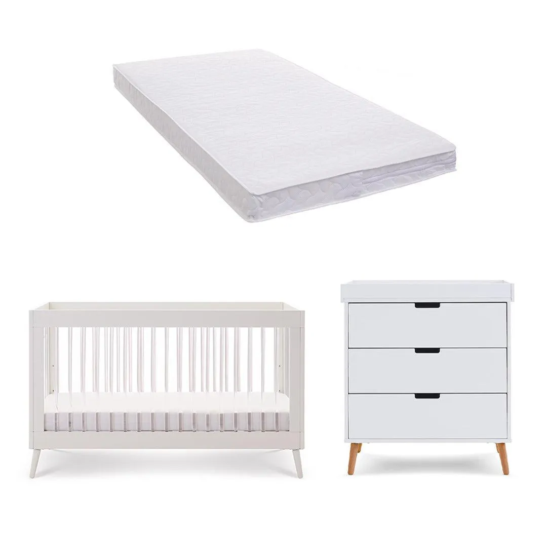 Obaby Maya 2 Piece Room Set - White   Acrylic