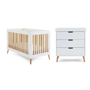 Obaby Maya 2 Piece Room Set - White   Natural