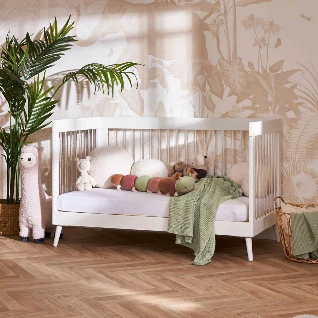 Obaby Maya Cot Bed - Scandi White   Acrylic