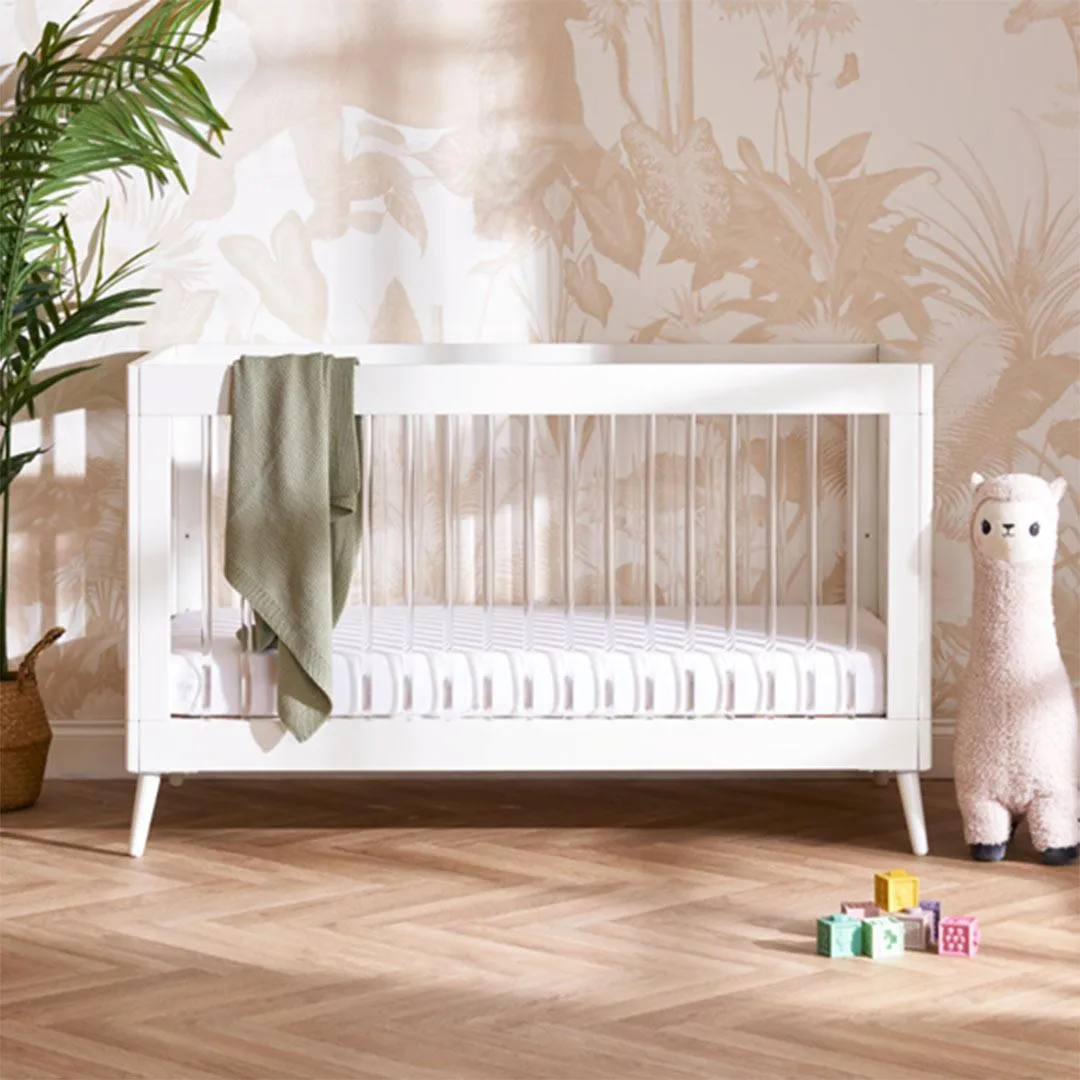 Obaby Maya Cot Bed - Scandi White   Acrylic