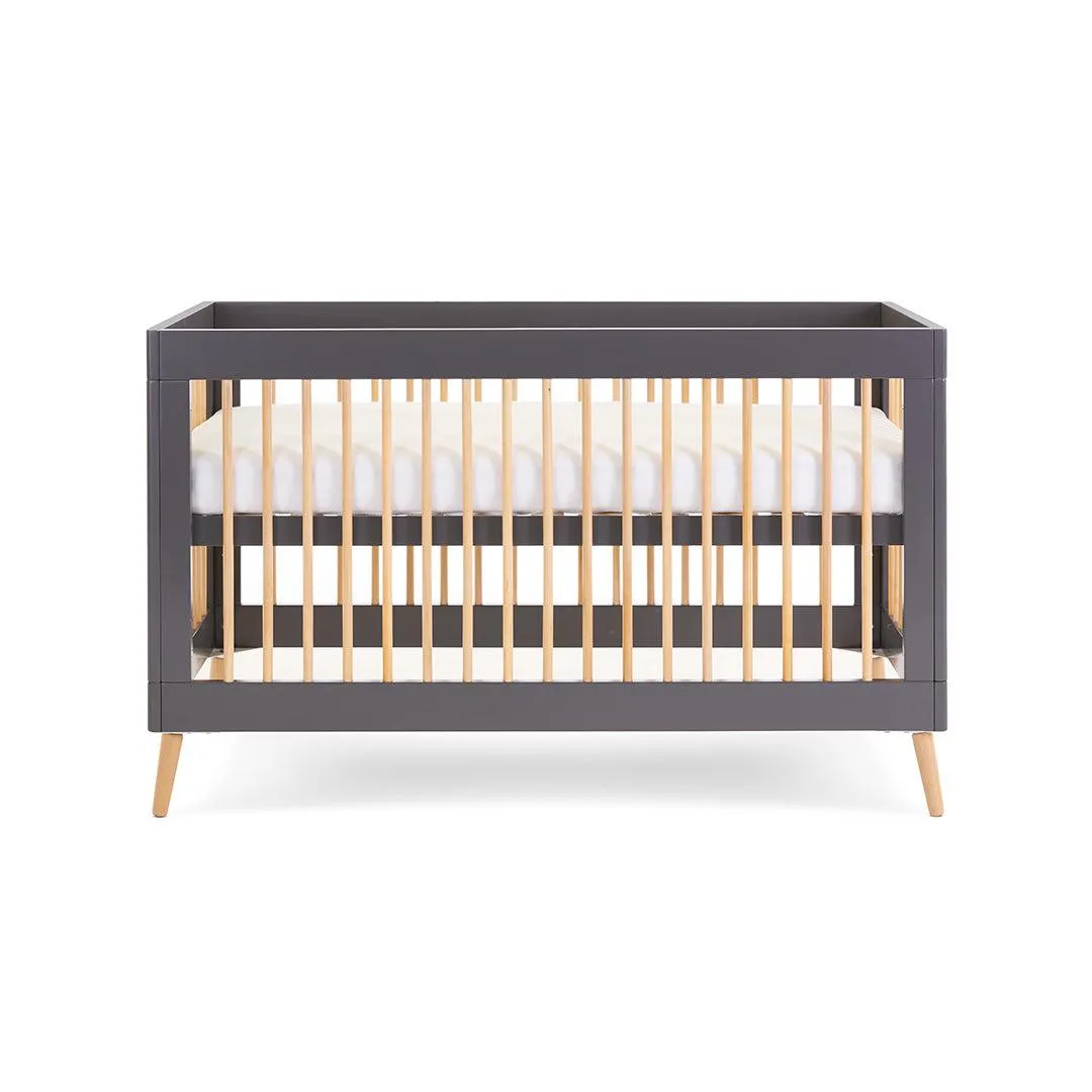 Obaby Maya Cot Bed - Slate   Natural