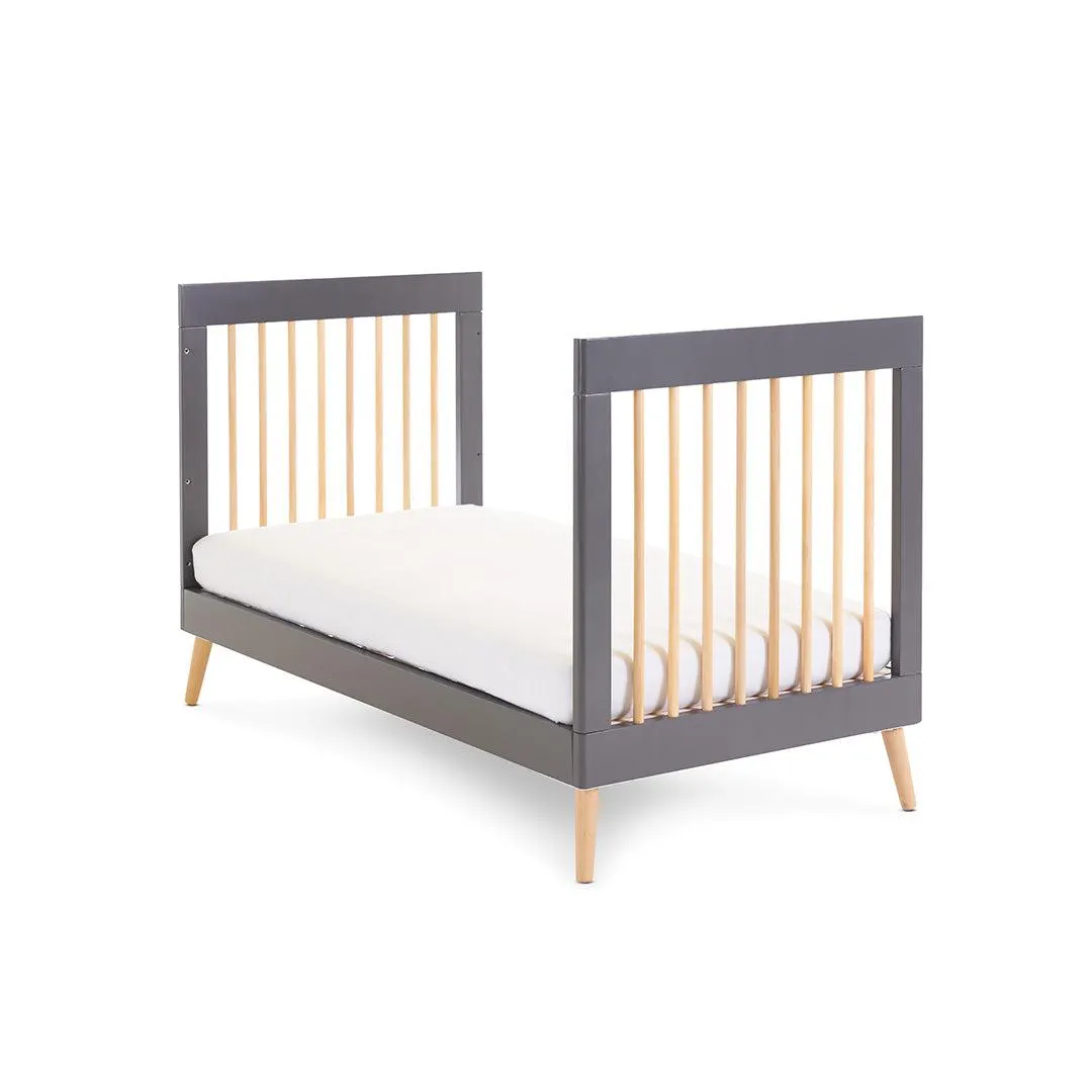 Obaby Maya Cot Bed - Slate   Natural