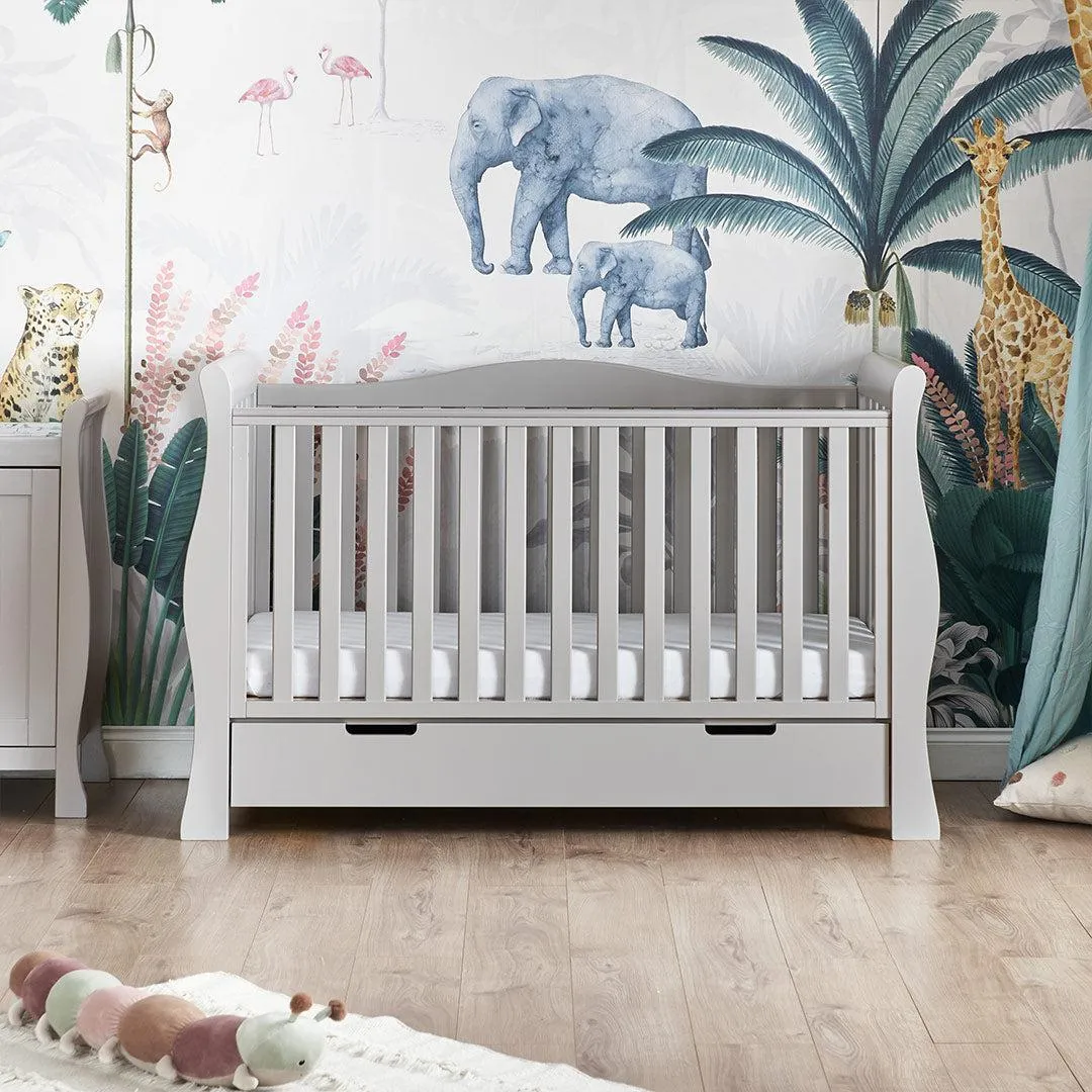 Obaby Stamford Luxe Cot Bed - Warm Grey