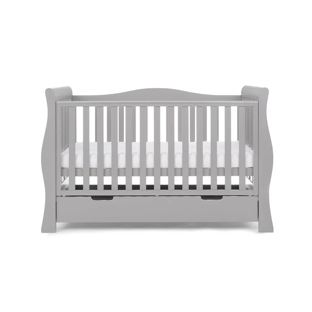 Obaby Stamford Luxe Cot Bed - Warm Grey