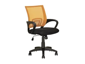 Orange Mesh Back Office Chair