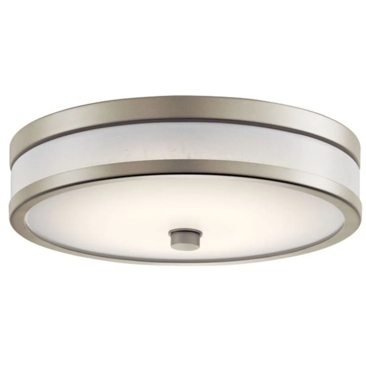 Pira 12 in. LED Flush Mount Light Brushed Nickel