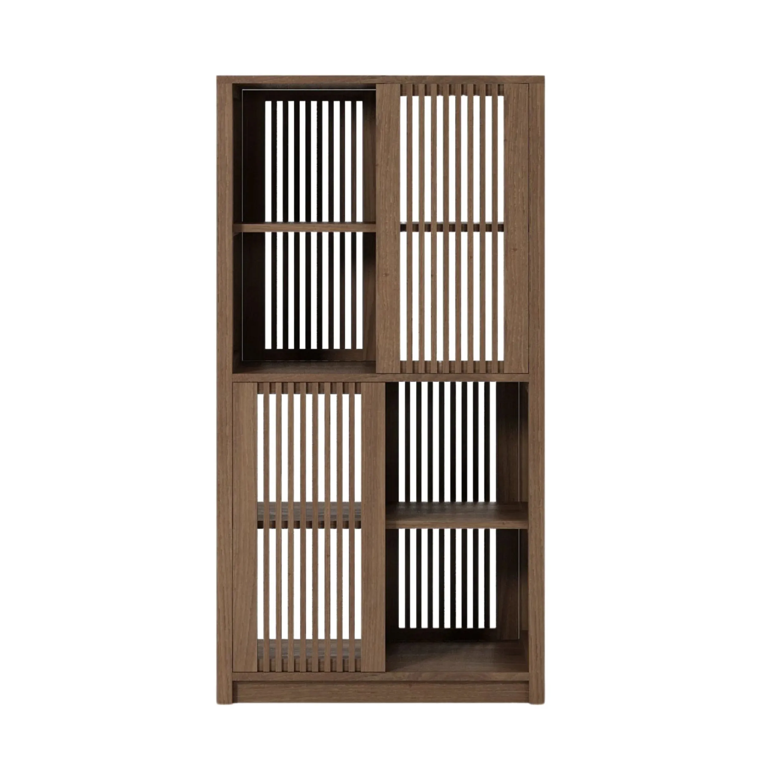 Ray Open Tall Cabinet - Teak