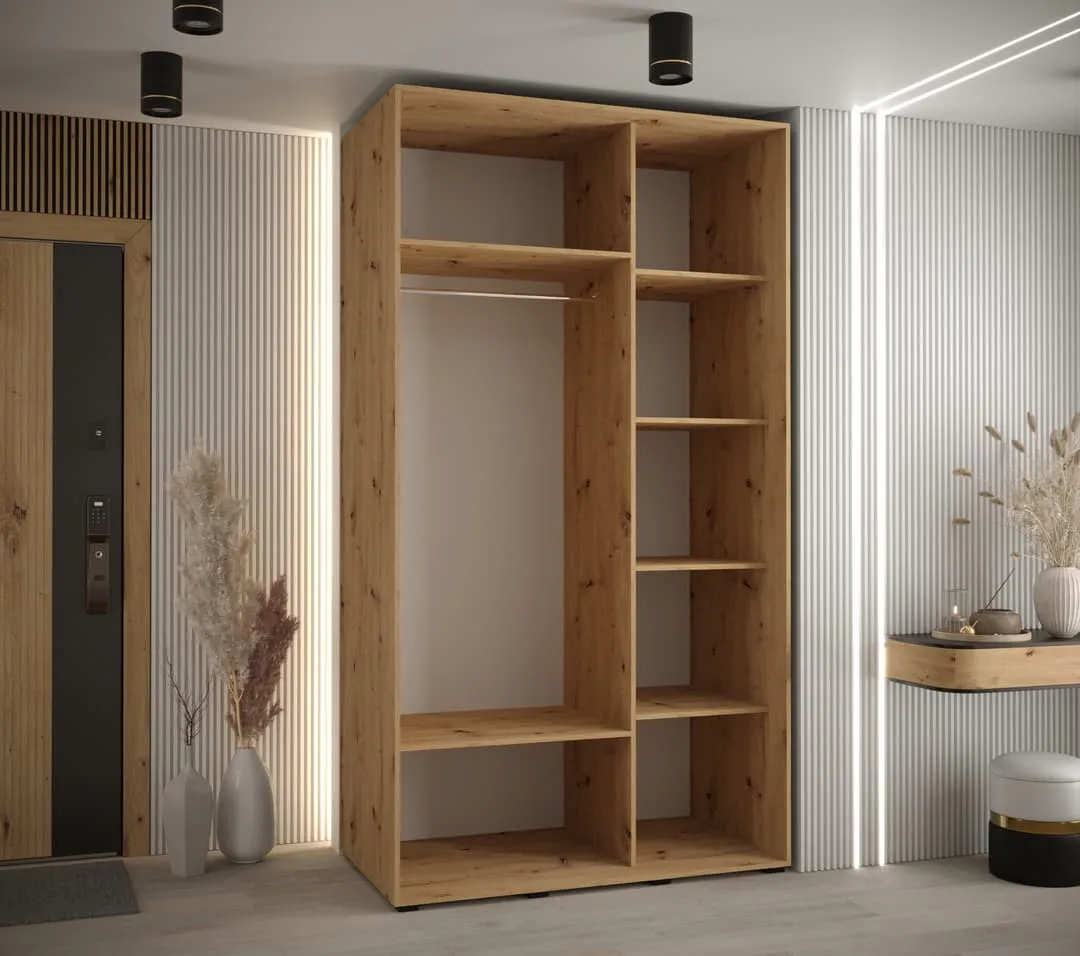 Sapporo I Sliding Door Wardrobe 130cm