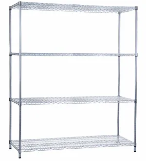 Shelving Unit 18 x 60 x 72, Wire Shelves (w/o Casters)