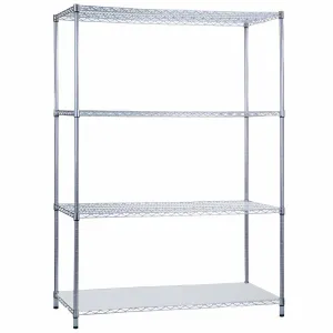 Shelving Unit 24 x 48 x 72, with Solid Bottom Shelf