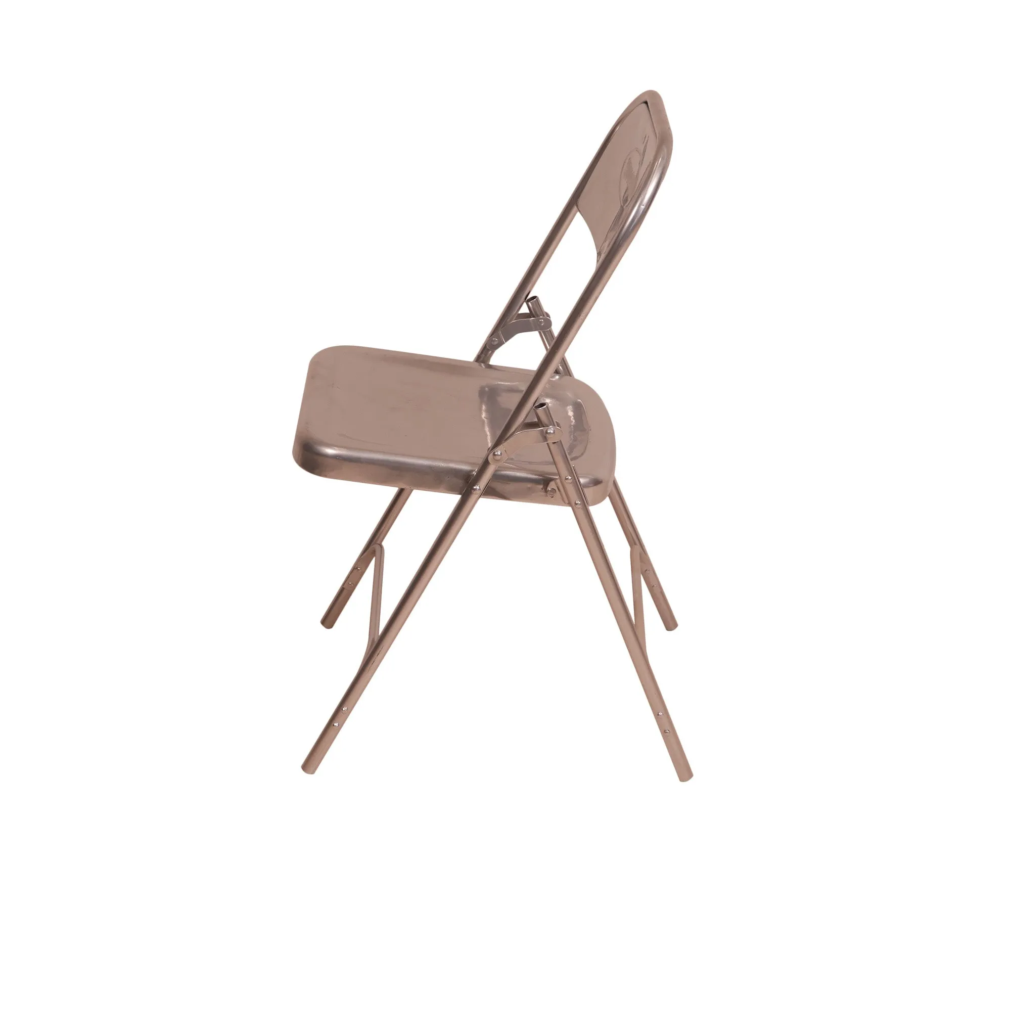 Shiny Metallic Folding Chair