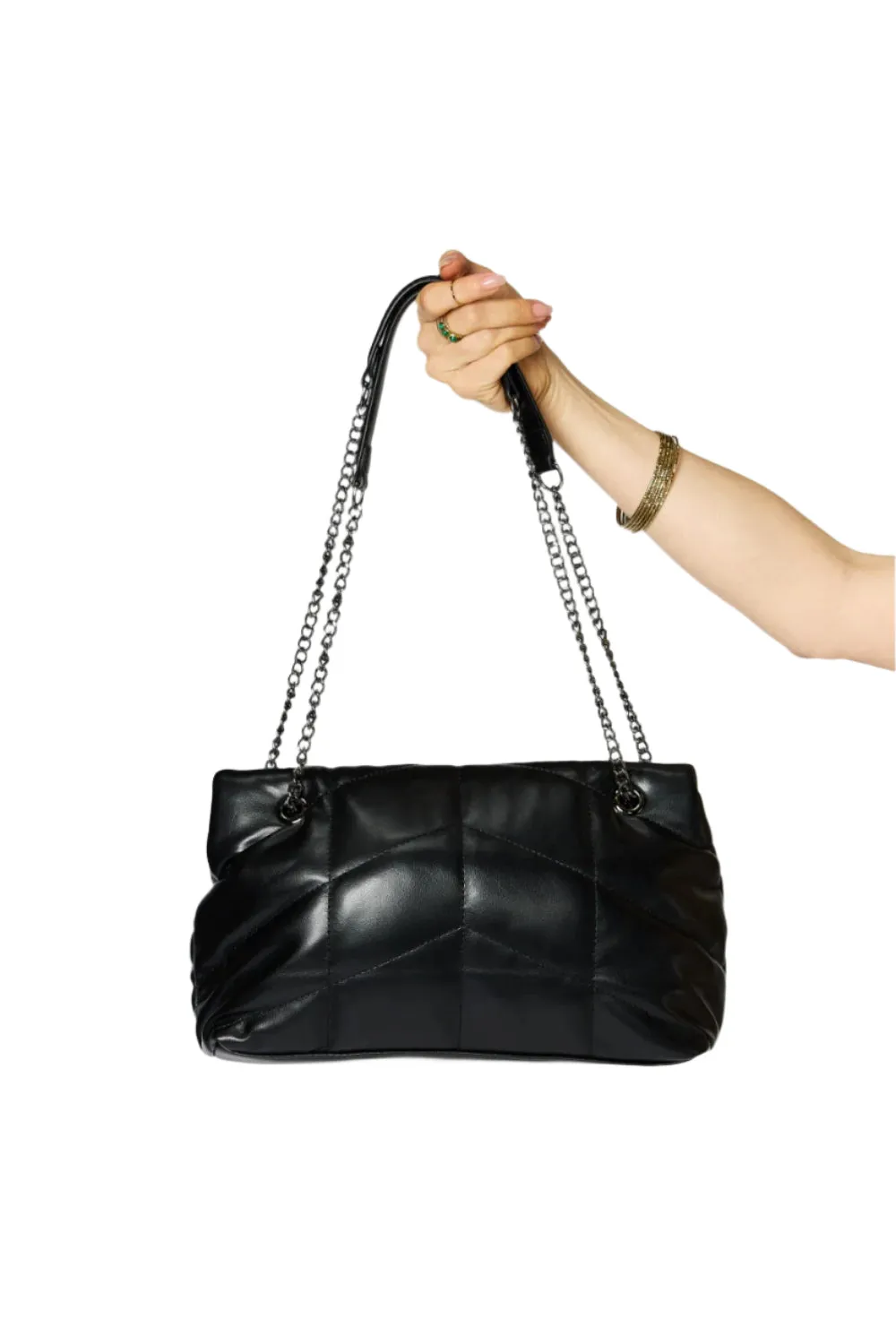 SHOMICO PU Leather Chain Handbag