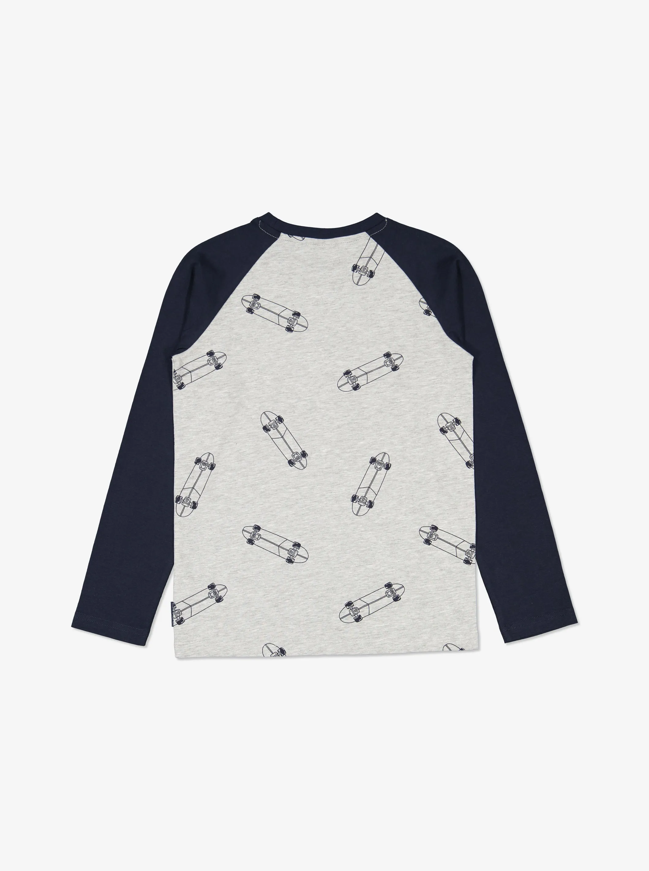 Skateboard Print Kids Top