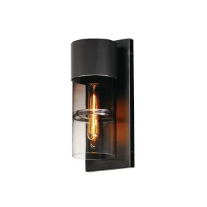 Smokestack 14 in. LED Outdoor Wall Sconce Black Finish