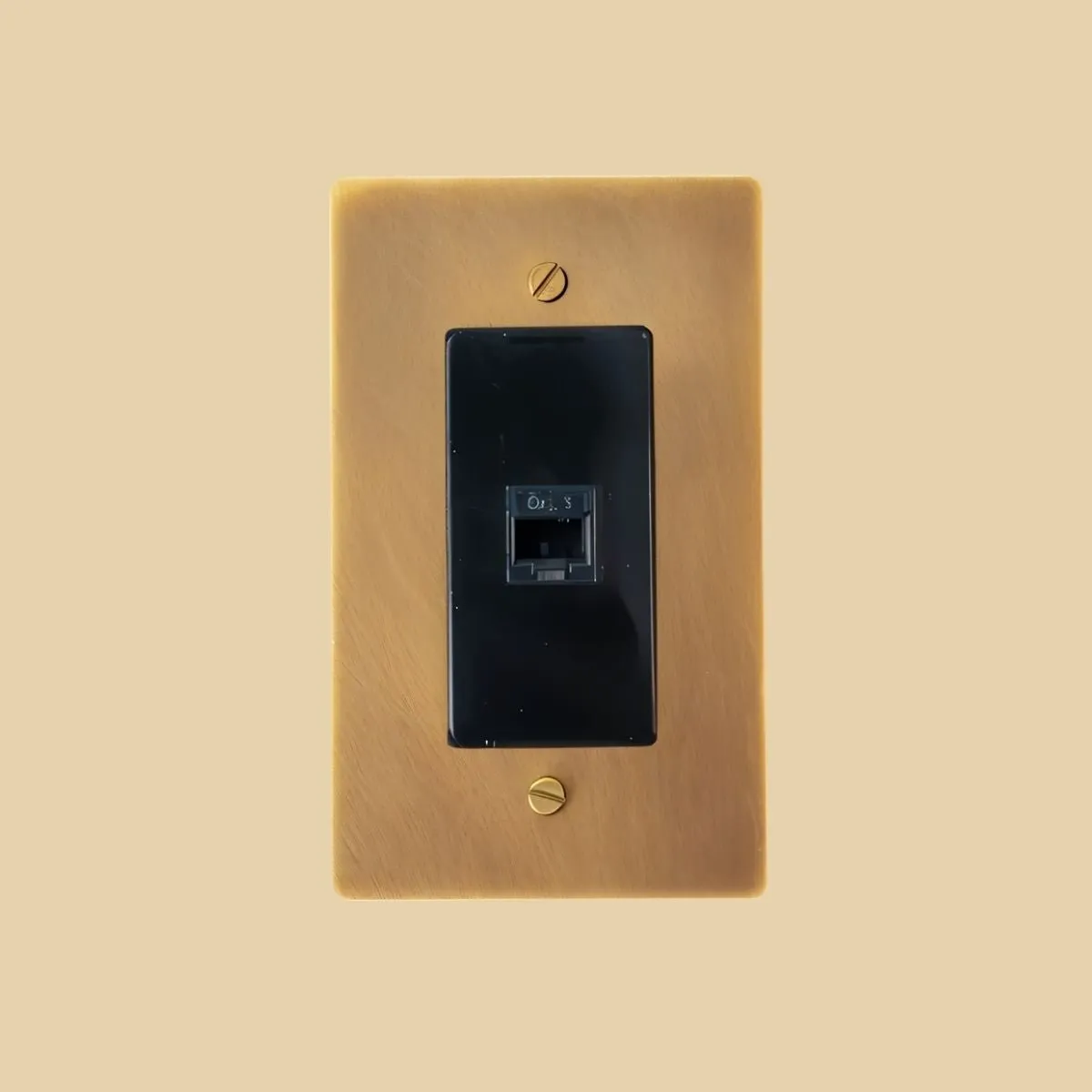 The Brass Telephone Socket (RJ11) (1-Gang)