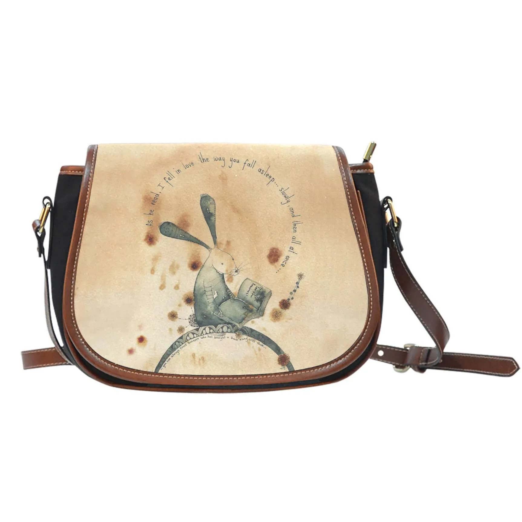 The Reading Rabbit Saddle Bag