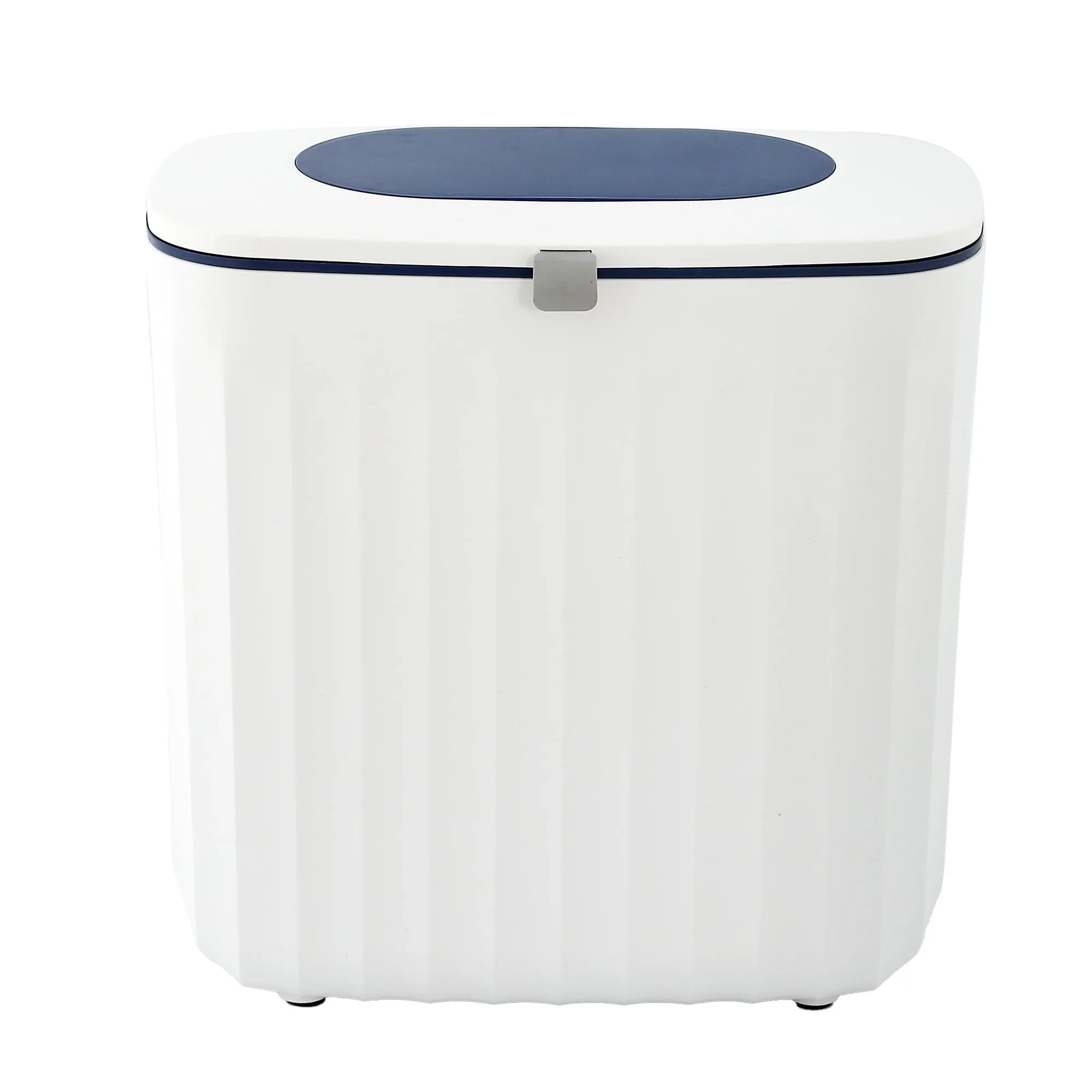 UMAI 8L Plastic Hanging Dustbin For Kitchen | Trash Bin 25x15x25cm | Garbage Bin For Bathroom With Lid | Waste Bin | Bathroom Dustbin Small Size | Small Dustbin For Kitchen Sink- White