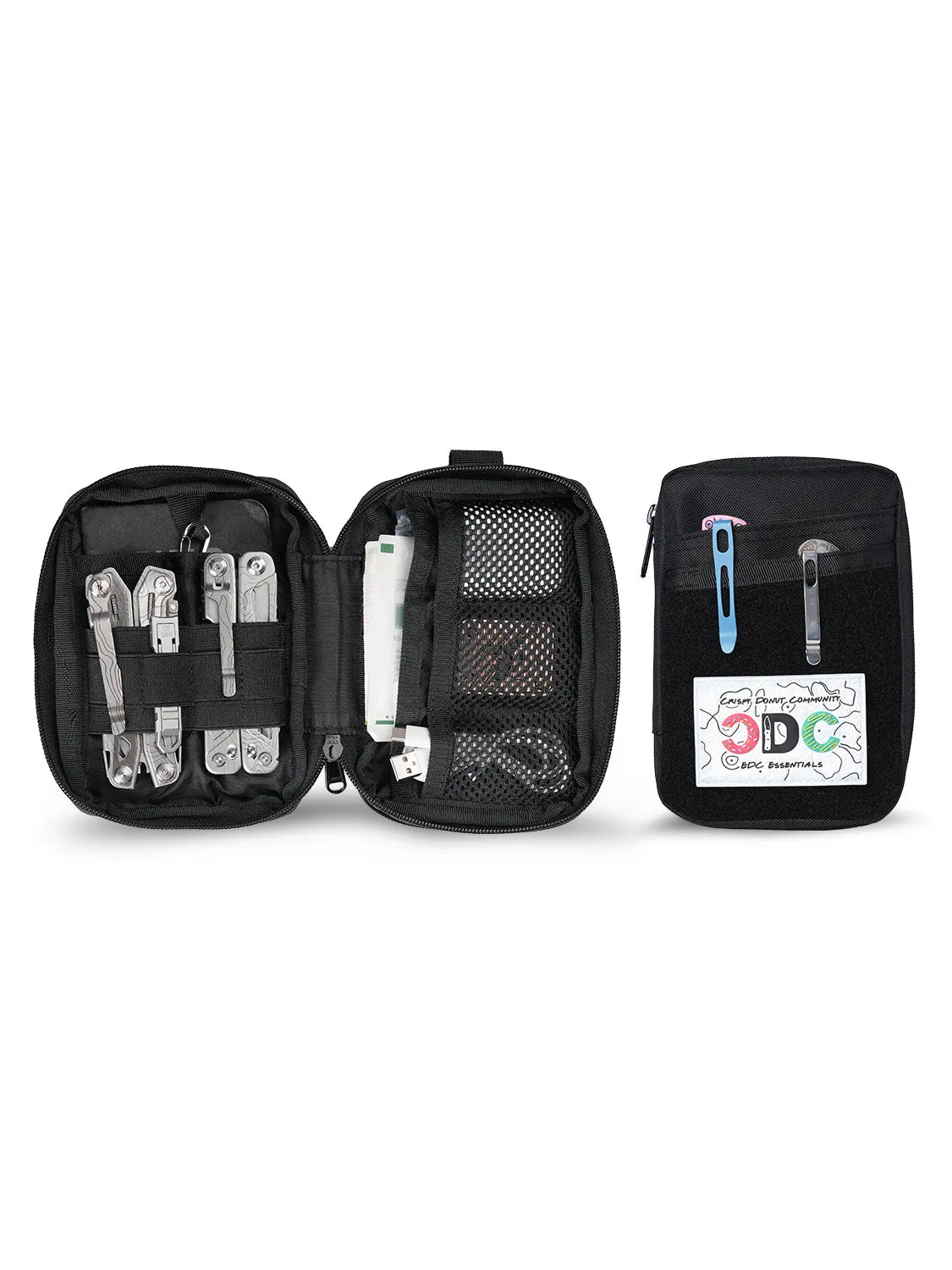 VE32 EDC Pouch, Pocket Organizer with Velcro Area