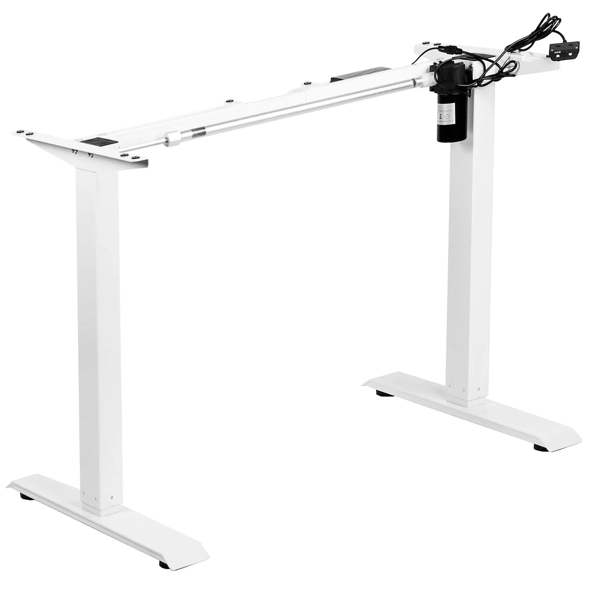 VIVO 33” to 51” Wide Electric Height-adjustable Standing Desk Frame, DESK-V100EB/V100EW