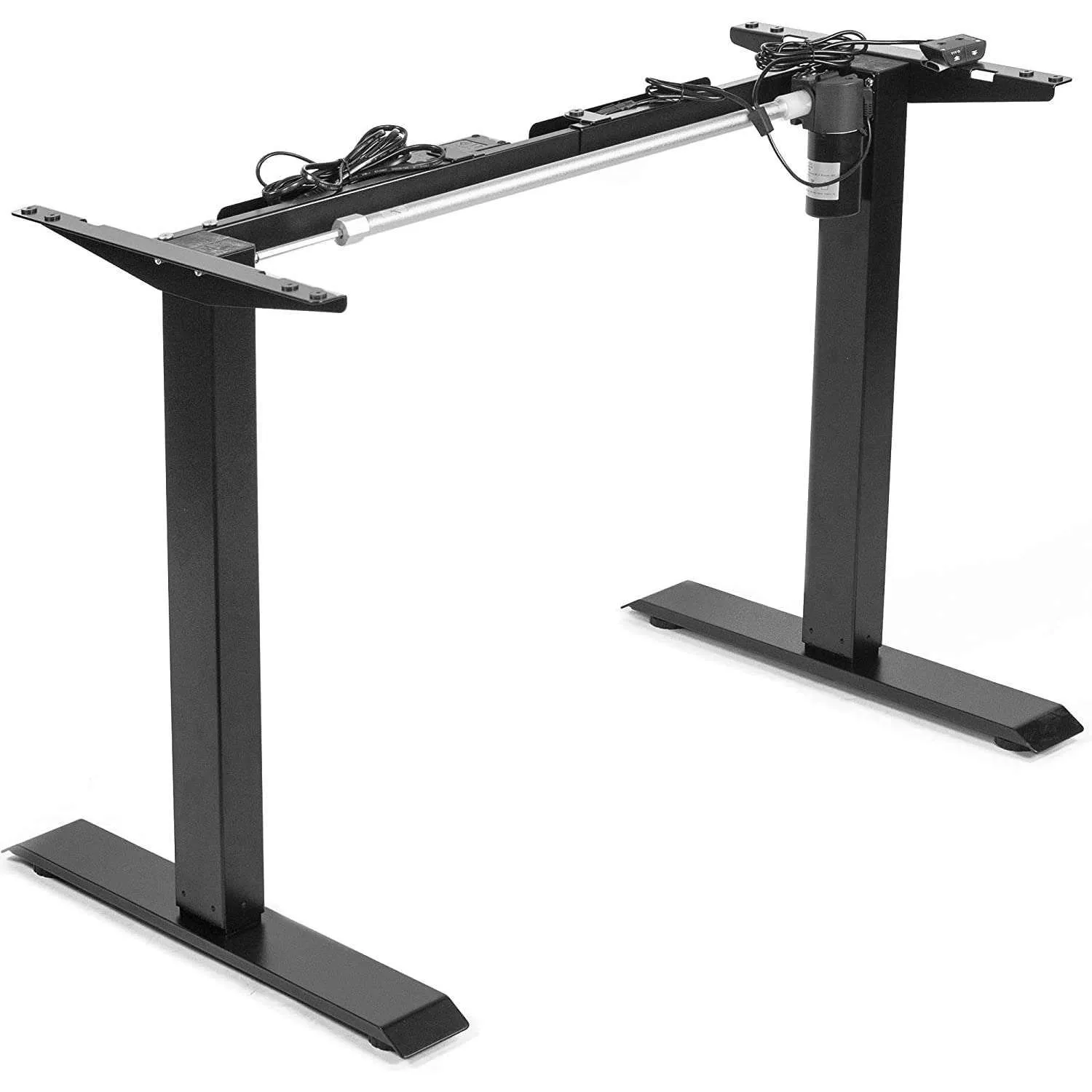 VIVO 33” to 51” Wide Electric Height-adjustable Standing Desk Frame, DESK-V100EB/V100EW