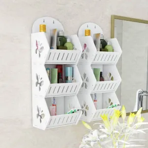 Wall Mounted No-Drill Shelf Storage Organizer