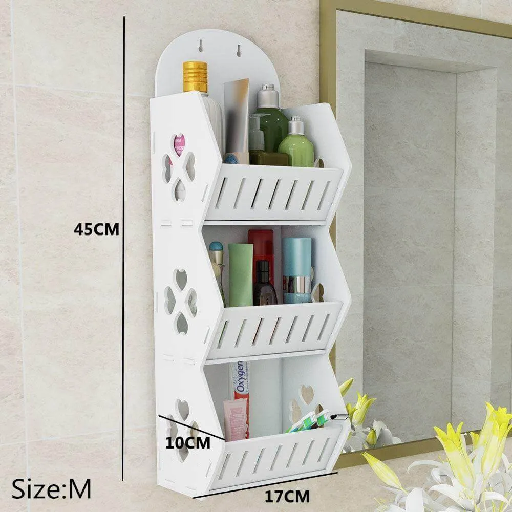 Wall Mounted No-Drill Shelf Storage Organizer