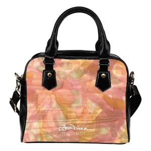 Watercolor Smudge Hand Bag w Shoulder Strap