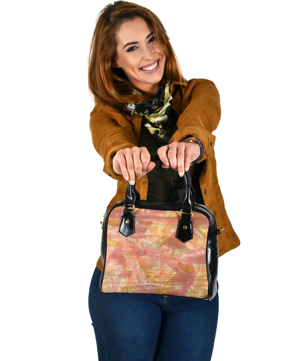 Watercolor Smudge Hand Bag w Shoulder Strap