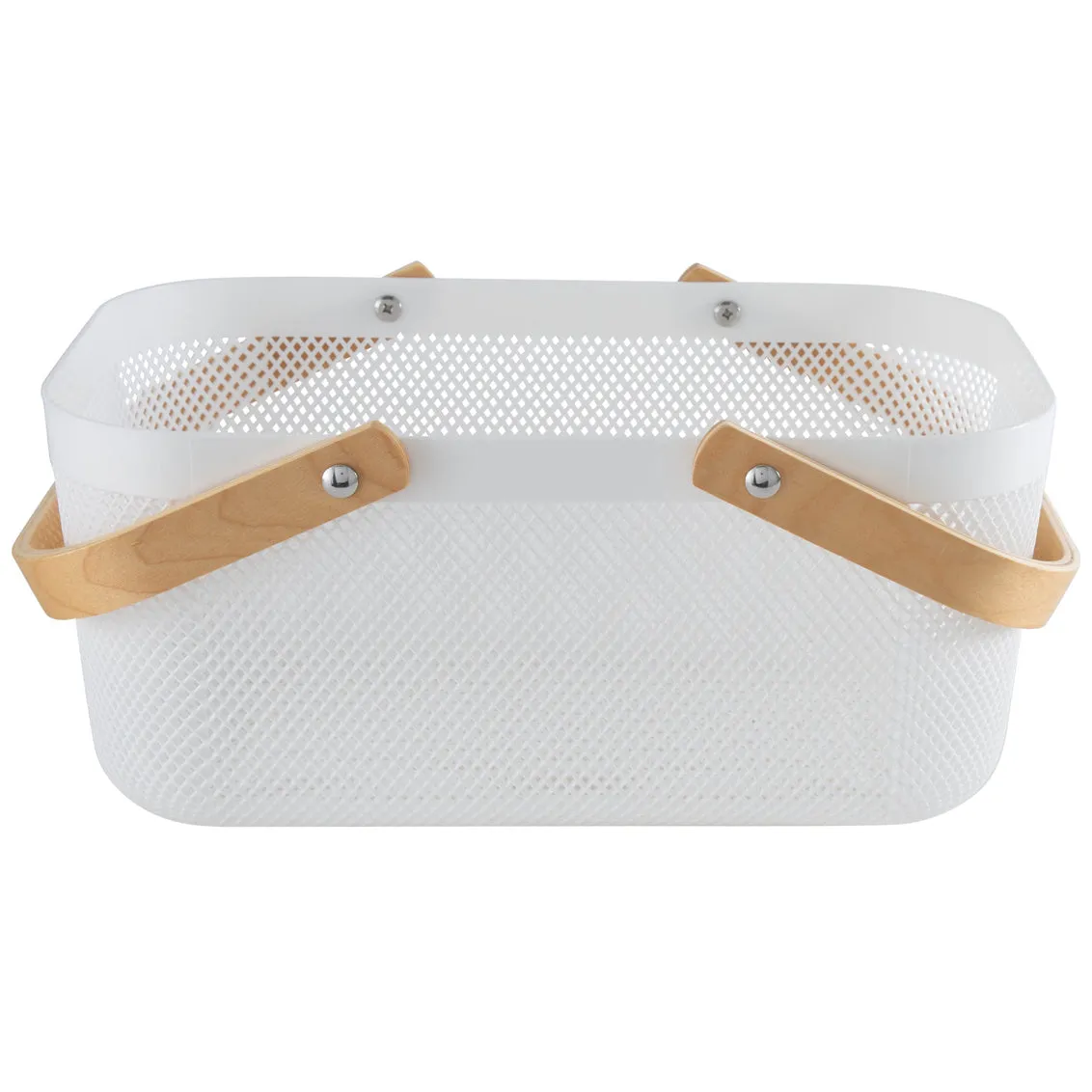 White Mesh Storage Baskets (2 Sizes)