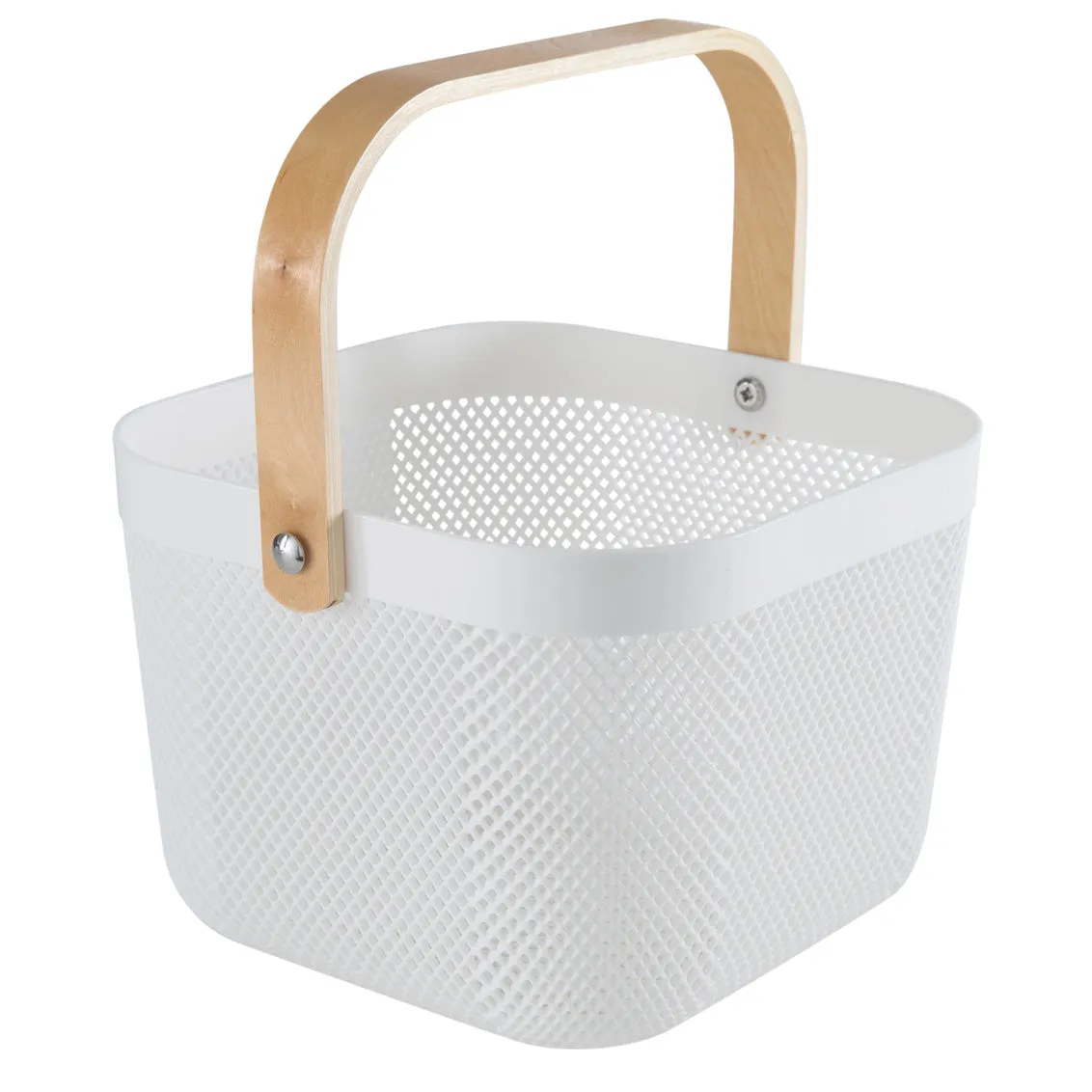 White Mesh Storage Baskets (2 Sizes)