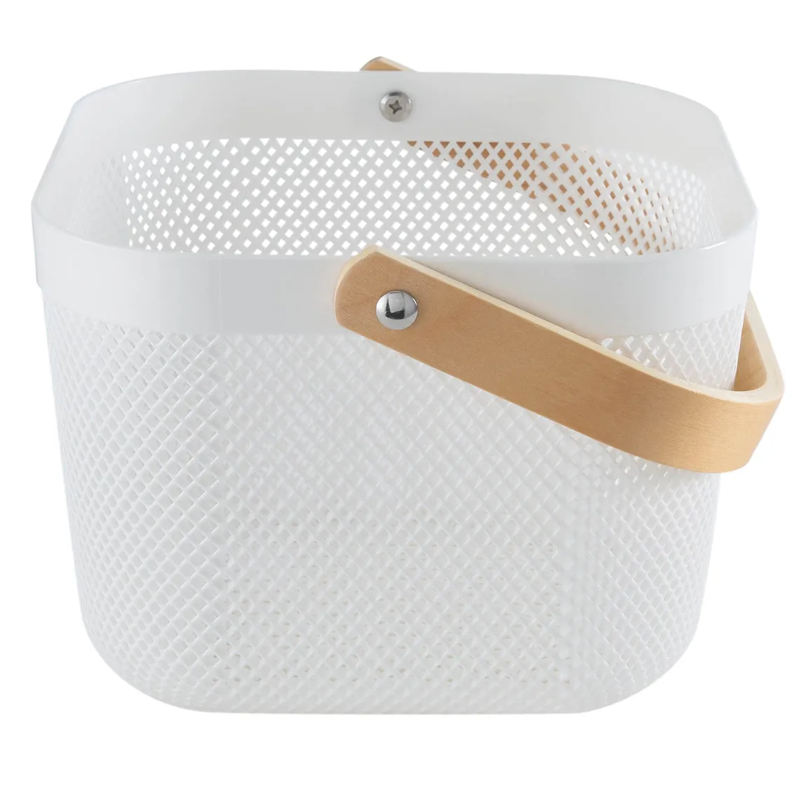 White Mesh Storage Baskets (2 Sizes)