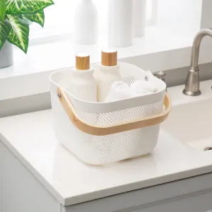 White Mesh Storage Baskets (2 Sizes)