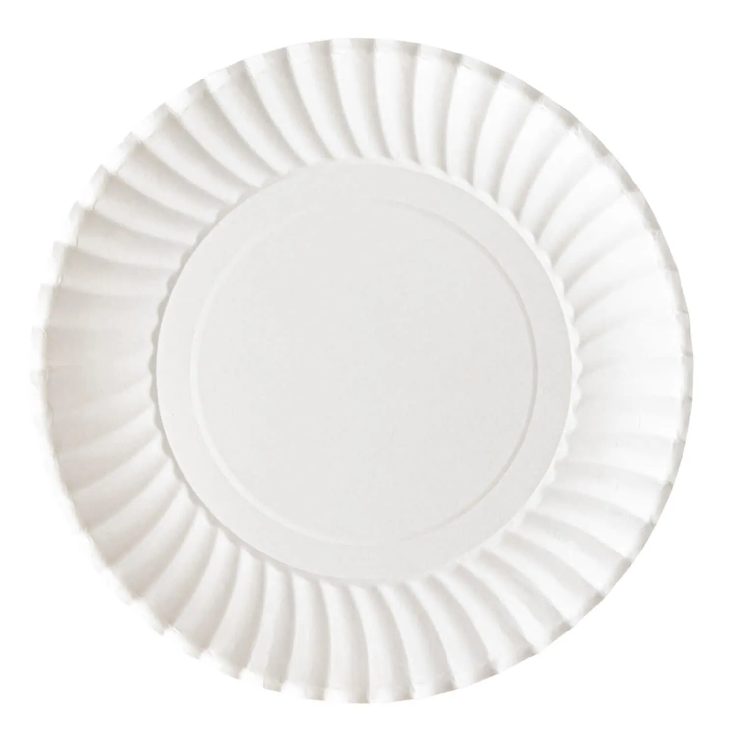 *WHOLESALE* 7" - Disposable - Uncoated - White - Lunch Plates | 1200 ct.