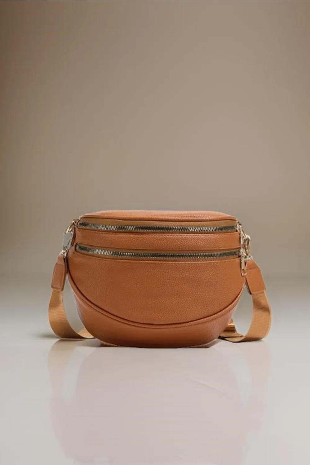 Women's Zenana Vegan Leather Multi Pocket Crossbody Bag