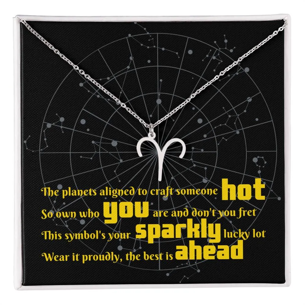 Zodiac Sign Pendant | Heartfelt Valentine's Day Gift with A Touch Of Humor | Funny Message Card